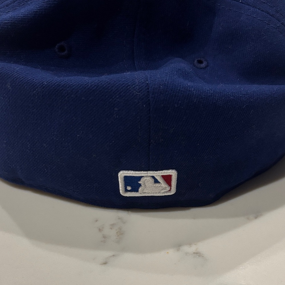 ⚾️ Texas Rangers Blue Baseball Cap with T Logo and Side Flag Patch ⚾️ - Picture 3 of 4